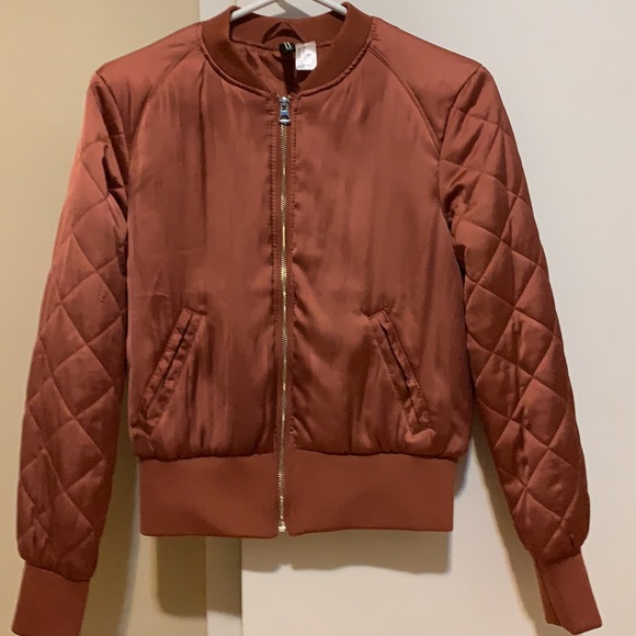 Rose Gold Bomber Jacket - Picture 3 of 3